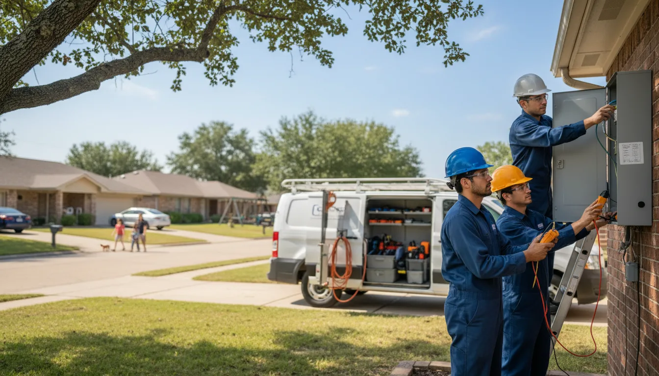 Certified electrician providing emergency electrical services in Sandia, TX